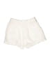 Love Notes 100% Cotton Solid Ivory Shorts Size L - photo 2