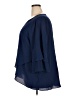 AGB Blue 3/4 Sleeve Blouse Size 2X - photo 5
