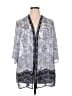 Catherines 100% Polyester Blue Cardigan Size 1X Petite - photo 1