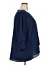 AGB Blue 3/4 Sleeve Blouse Size 2X - photo 4