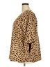 West Kei 100% Polyester Animal Print Brown 3/4 Sleeve Blouse Size XXL - photo 5
