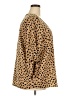 West Kei 100% Polyester Animal Print Brown 3/4 Sleeve Blouse Size XXL - photo 4
