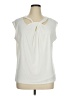 Kasper Ivory Sleeveless Blouse Size XL - photo 1