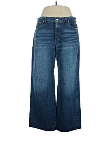 Madewell Petite Superwide-Leg Jeans in Desota Wash (view 1)
