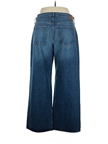 Madewell Petite Superwide-Leg Jeans in Desota Wash (view 2)