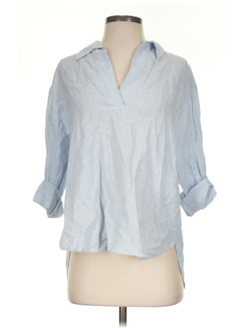 H&M 3/4 Sleeve Button-Down Shirt (view 1)