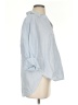 H&M Blue 3/4 Sleeve Button-Down Shirt Size XS - photo 4