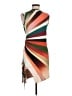 Siedres 100% Polyester Graphic Brown Cocktail Dress Size M - photo 1