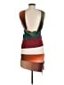 Siedres 100% Polyester Graphic Brown Cocktail Dress Size M - photo 2