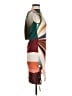 Siedres 100% Polyester Graphic Brown Cocktail Dress Size M - photo 4