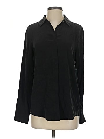 Marciano Long Sleeve Silk Top (view 1)