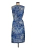 Studio West 100% Polyester Paisley Blue Cocktail Dress Size L - photo 2