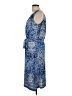 Studio West 100% Polyester Paisley Blue Cocktail Dress Size L - photo 5