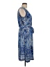 Studio West 100% Polyester Paisley Blue Cocktail Dress Size L - photo 4