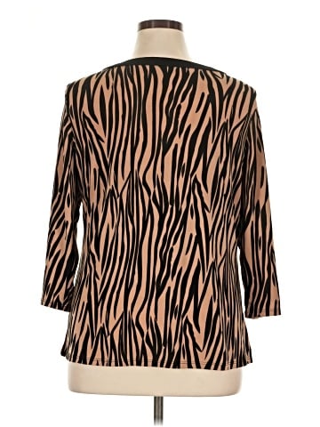 NY Collection 3/4 Sleeve Top (view 2)