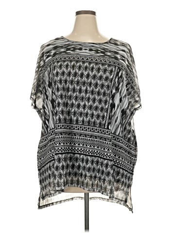 Cj Banks Short Sleeve Blouse (view 1)