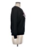 Sandro 100% Cotton Graphic Black Sweatshirt Size Med (2) - photo 4