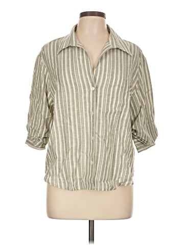 Fifteen Twenty 3/4 Sleeve Button-Down Shirt (view 1)