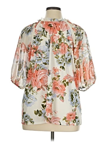 Perseption Concept Short Sleeve Blouse (view 2)