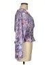 WAYF 100% Polyester Purple 3/4 Sleeve Blouse Size M - photo 4