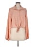 Guess Orange Long Sleeve Blouse Size M - photo 1