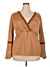 Faded Glory Tan Long Sleeve Blouse Size 18 - photo 1