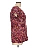 Axcess 100% Polyester Burgundy Short Sleeve Blouse Size L - photo 4