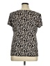 East5th Animal Print Brown Short Sleeve Henley Size XL - photo 2