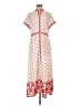Max Studio Floral Graphic Ivory Casual Dress Size M - photo 1