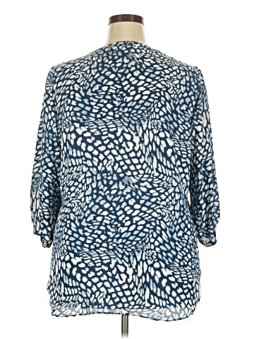 Rose + Olive 3/4 Sleeve Blouse (view 2)