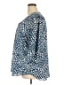 Rose + Olive 100% Polyester Blue 3/4 Sleeve Blouse Size 2X - photo 5