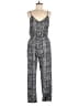 Ambiance Apparel 100% Polyester Animal Print Gray Blue Jumpsuit Size M - photo 1