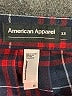American Apparel 100% Polyester Plaid Red Formal Skirt Size XS - photo 4