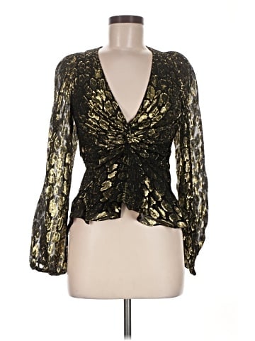 A.L.C. 3/4 Sleeve Silk Top (view 1)