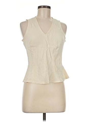 Donna Karan New York Sleeveless Silk Top (view 1)