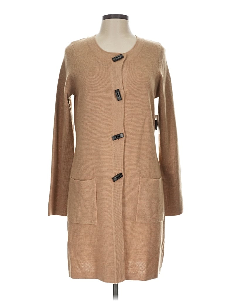 Ellen Tracy Cardigan Sweater In Tan
