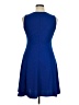 Alyx Solid Blue Cocktail Dress Size 14 - photo 2