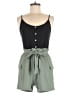 Ultra Flirt Solid Green Romper Size M - photo 1