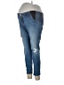 Isabel Maternity Solid Blue Jeans Size 32R Waist - photo 1