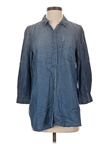 Intro 3/4 Sleeve Button-Down Shirt (view 1)