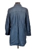 Intro Blue 3/4 Sleeve Button-Down Shirt Size S - photo 2