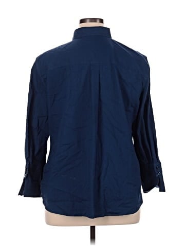 Chico's 3/4 Sleeve Button-Down Shirt (view 2)