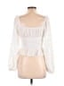 Francesca's White Long Sleeve Blouse Size L - photo 2