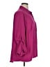 MICHAEL Michael Kors 100% Polyester Color Block Purple 3/4 Sleeve Blouse Size 1X - photo 4