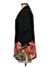 AGB 100% Polyester Tropical Black Short Sleeve Blouse Size M - photo 5