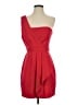 BCBGMAXAZRIA 100% Polyester Solid Red Cocktail Dress Size 4 - photo 1