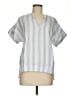 L.L.Bean 100% Cotton Blue Short Sleeve Blouse Size M - photo 1