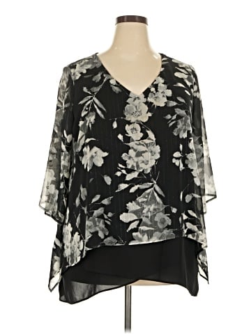 Karen Kane 3/4 Sleeve Blouse (view 1)