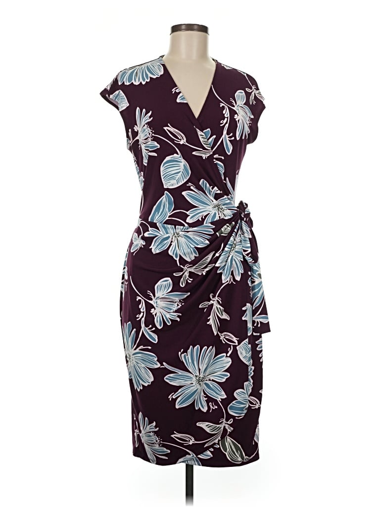 Pre-owned Lark & Ro Cocktail Dress In Burgundy