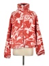 American Eagle Outfitters 100% Polyester Print Red Faux Fur Jacket Size M - photo 1